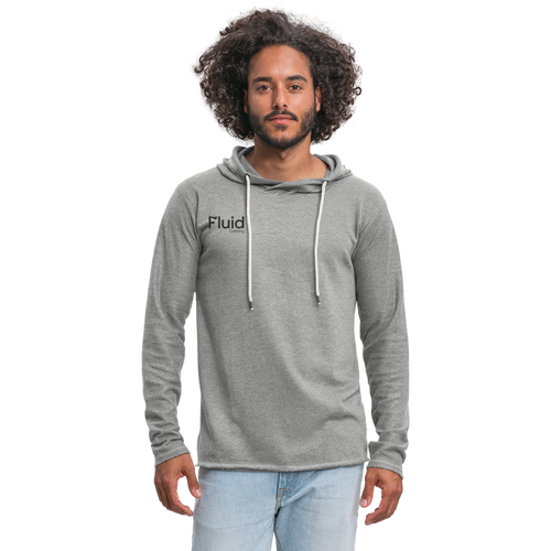 Unisex Lightweight Terry Hoodie - heather gray