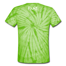 Load image into Gallery viewer, Unisex Tie Dye T-Shirt - spider lime green
