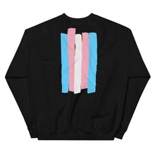 Load image into Gallery viewer, Unisex Sweatshirt (Transgender Pride Flag)
