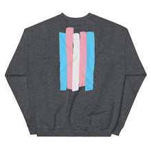 Load image into Gallery viewer, Unisex Sweatshirt (Transgender Pride Flag)
