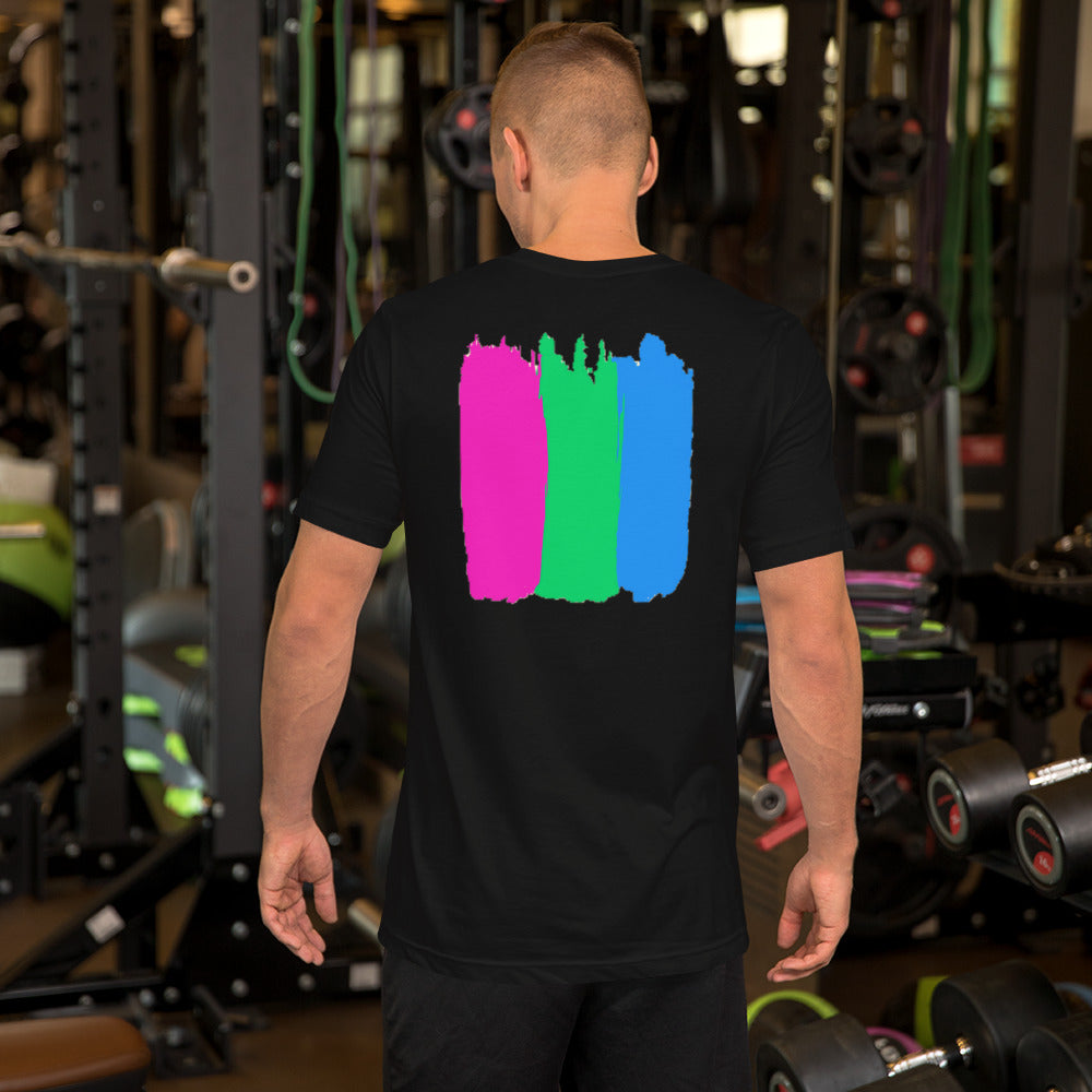 Short-Sleeve Unisex T-Shirt (Polysexual Pride Flag)